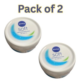 NIVEA Soft Cream 300ml, Jojoba Oil & Vitamin E, Face Body Hands Moisturizer Jar