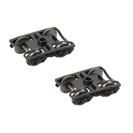 HP0687 2 pcs 1/87 Model Train HO Scale high Rim psyllium RCOO Bogie 36" Metal Wheels Model Building kit