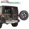DYSO Spare Tire Carrier Spacer Bracket Kit Fit 87-17 Jeep