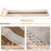 Macrame Table Runners Cotton Linen Fringe Boho Table Runner, Rustic
