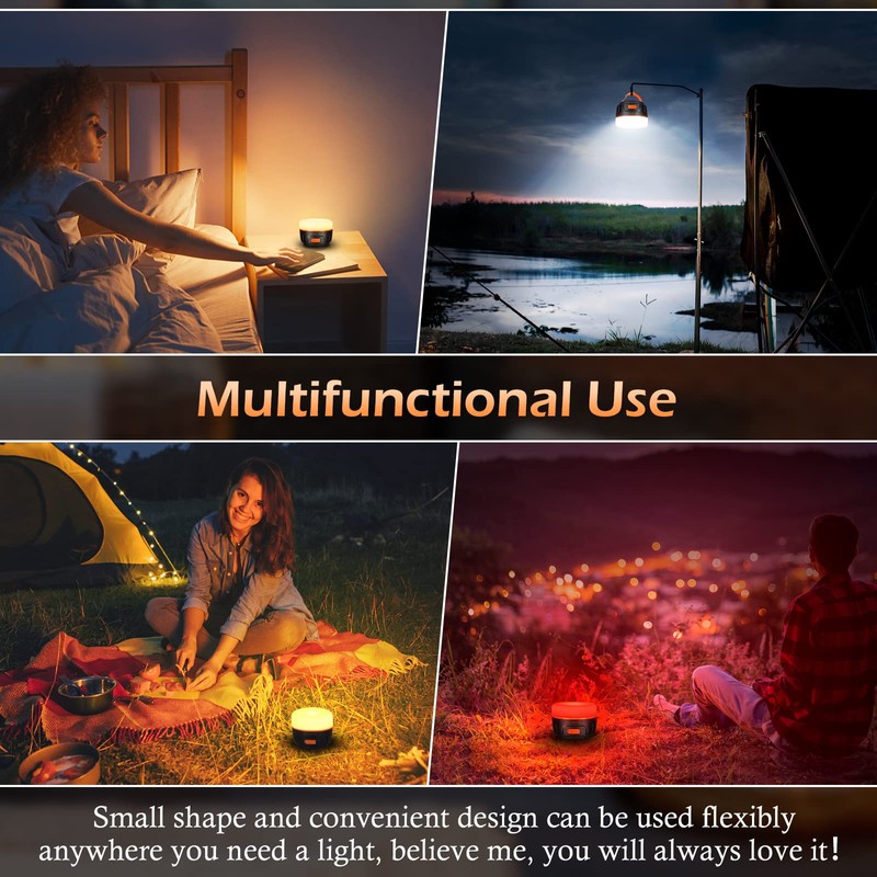 Sinvitron LED Camping Lantern Rechargeable,Tent Lights with Remote Control,1000LM Up