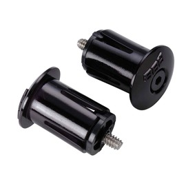 BBB Cycling BHT-96 ScrewOn Handlebar Tape Endcaps for Road Bikes, 2 Pieces (Black)