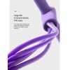 4-Strand TPE Exercise Band with Handle, Pink and Purple, Elastic
