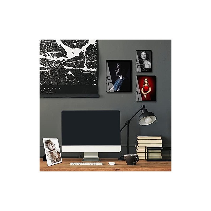 Bluesun 8x10 Picture Frame, Real Glass Frame, Black 8×10 picture