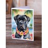 Caroline's Treasures Cane Corso Luau Greeting Cards Pack of 8