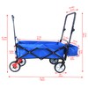 Foldable Wagon Cart with 150 Lbs Capacity 4 Swivel Wheels