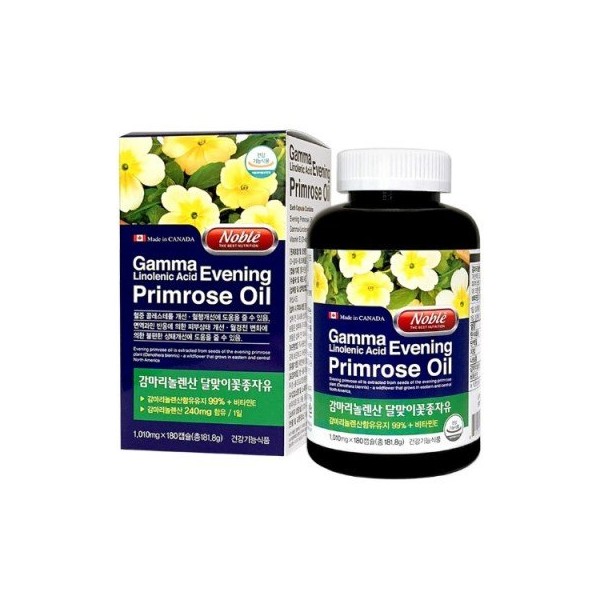 [10 by 10] Noble gamma-linolenic acid evening primrose oil 1010mg x 180 capsules / [텐바이텐] 노블 감마리놀렌산 달맞이꽃종자유 1010mg x 180캡슐