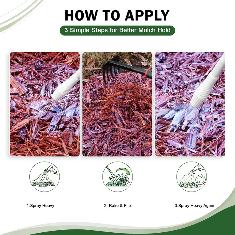 Teexpert Ready-to-Use Mulch and Rock Glue with Electric Sprayer, 1
