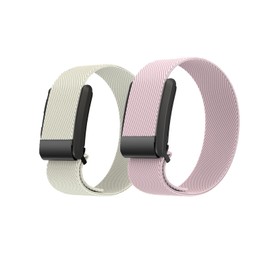 Zenithow 2 Packs Nylon Sport Strap Compatible with Whoop 4.0 Strap Breathable Comfort Adjustable Replacement Wristbands Straps for Whoop Band