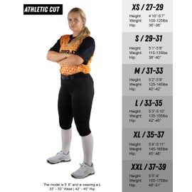 RIP-IT Women's Revolution Softball Pants - Athletic Cut Black