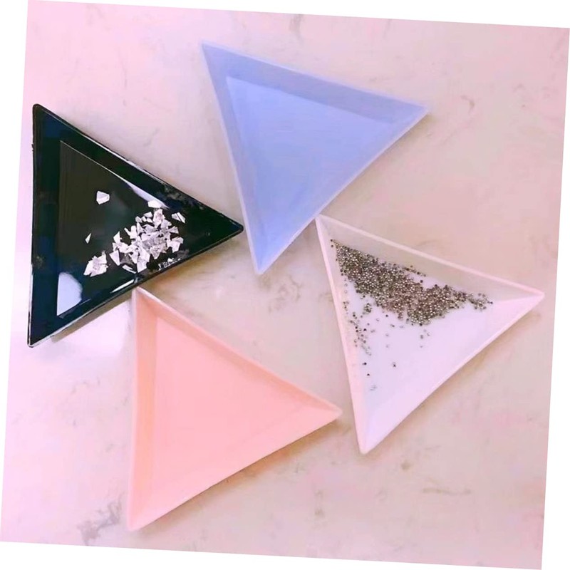 Healeved Triangular Storage Trays for Nail Art Jewelry 80pcs Set