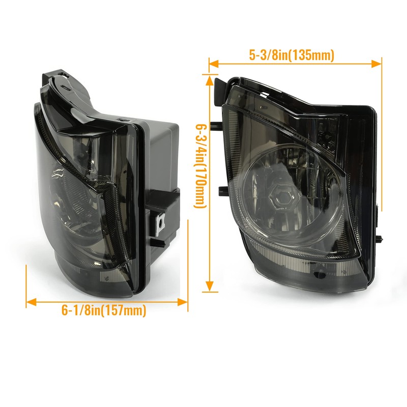 KUAFU Fog Lights Assembly Compatible with 2006-2010 Lexus IS250 IS350