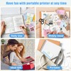 Zeacool Mini Sticker Bluetooth Printer with 11 Rolls Paper, Pocket-Sized