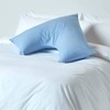 HOMESCAPES Light Blue Pure Egyptian Cotton V-Shape Pillowcase 200 TC
