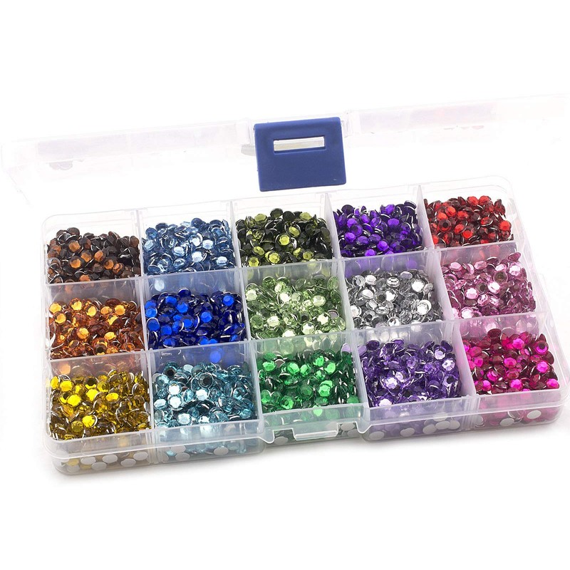Summer-Ray 5mm Assorted Colour Rhinestones in Storage Box Set #2