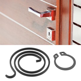 Be In Your Mind 20pcs Door Handle Spring Repair Kit 2.5 Turn Coil 2mm Thick 27.5mm Diameter Coils 1mm Circlip DIY Door Handle Kit Black Coating