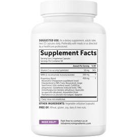 Micro Ingredients NMN Complex 1000mg – Multi-Ingredient Dietary Supplement with NMN, Resveratrol & CoQ10 – 120 Veggie Capsules