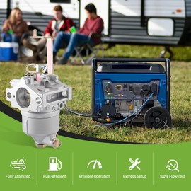 partszen EZ-MZ360-00CM Carburetor Kit for Yamaha MZ300 MZ360 EF6600 Engine NO Solenoid Generator Pressure Washer Carb with Tune-up Parts Fuel Filter Line Gasket