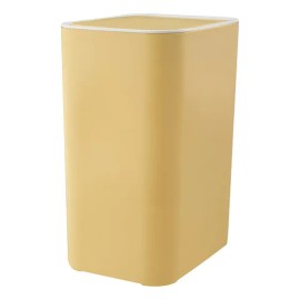 Bote De Basura Doméstico Tipo Push Para Sala De Estar, Cocin Amarillo