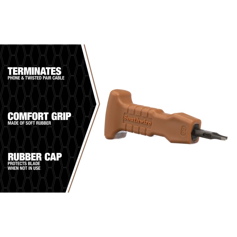 Southwire PDTC-1 Comfort Grip Punch Down Impact Tool, 110-style