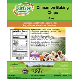 Cinnamon Baking Chips (8 oz, ZIN: 526477) - 2 Pack