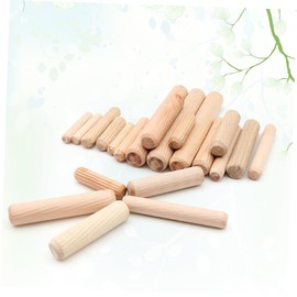 ULTECHNOVO 200 Pack 6mm x 30mm Hardwood Dowels Straight Fluted Ideal for Furniture Repairs Craftmaking