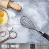 Sabatier Professional Stainless Steel Whisk - Froths Milk, Beats Eggs,