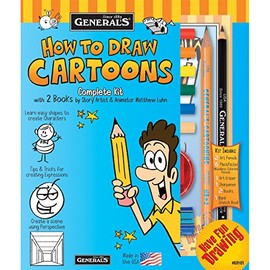 General Pencil How to Draw Cartoons Kit Art Craft, Assorted