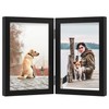 FOREV 4x6 Double Picture Frame Wooden Hinged Photo Frame Definition