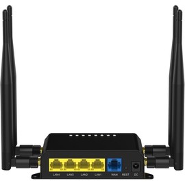 Zbtlink 4G LTE Router, 300Mbps WE826-Q, 4G Modem, 4G Box, 5 Ethernet Ports, 4 Removable Antennas, USB and TF Slot, Compatible with Any Operator