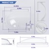 Clear Plexiglass 4812-01 RV Screen Door Bubble Style Slider &
