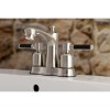 Kingston Brass FB7615DKL 4 in. Centerset Bathroom Faucet - Brushed