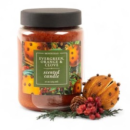 Monticello Evergreen, Orange, and Clove Scented Jar Candle