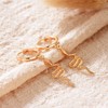 VACRONA Gold Snake Hoop Earrings Huggie Earrings for Women 14k