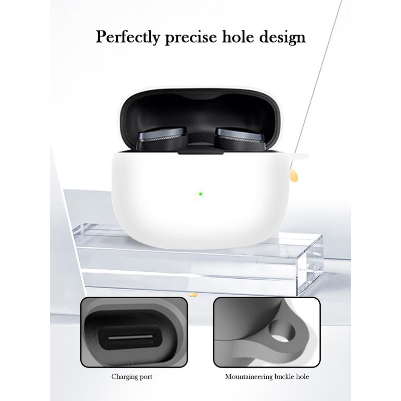 Case for Bowers & Wilkins Pi8 Wireless Earbuds,Soft Protective,Shockproof, BOVUGAC