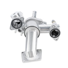 WMPHE Aluminum Engine Coolant Thermostat Housing Compatible with Jaguar Vanden Plas 2004-2005 S-Type 2003-2005 XJR 2004-2005 XJ8 2004-2005 Super 2005 Replacement for AJ89485