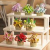Vilbocr Mini Flower Building Block Set, Flower Blocks Toy, Plants