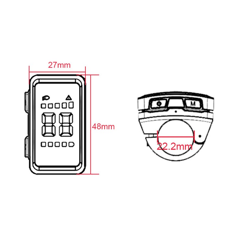 Sarini Ebike Display Electric Bicycle Controller Compatible with Bafang BBS01