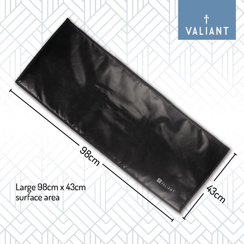 Valiant Fire Resistant Protective Hearth Mat - 98cm x 43cm