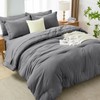 MUXHOMO 7 Pieces King Comforter Set, Soft Bed in a