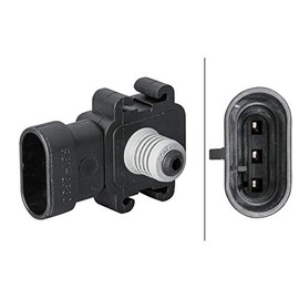 HELLA 6PU 230 040-551 Sensor, wheel speed - 2-pin connector - Front - Cable: 1073mm - with holder