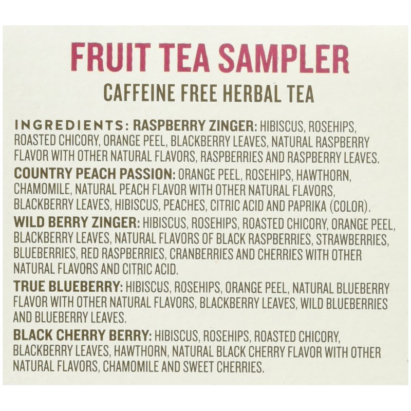 Celestial Seasonings Fruit Tea Sampler Tea Bags, 18 ct, 2