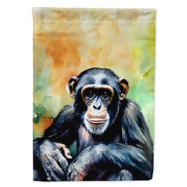 Caroline's Treasures Chimpanzee Garden Flag Mailbox Flag Decorative Yard Flag Banner Outside Patio Artwork Yard Flower Beds, Garden Size, Multicolor