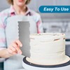 3 Pieces Stainless Steel Cake Scraper 10 Inch and 9