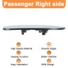 Senzeal Passenger Right Side Heated Lower Mirror Glass Replacement for