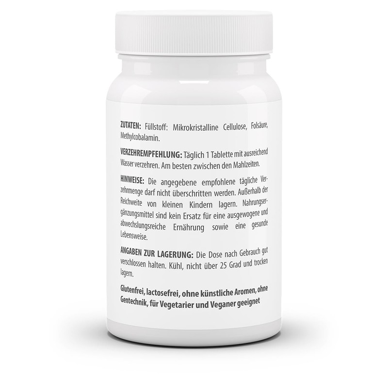 Vitaworld Vitamin B12 500 μg + Folic Acid 800 μg,