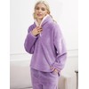 SPSHODOW Fluffy Pajamas Set for Women Winter Warm 2 Piece