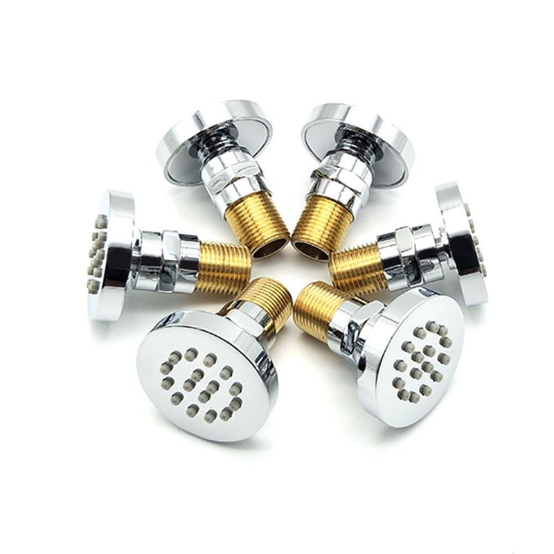 HOMEDEC 2inch Brass Shower Body Sprayer Jets Shower Head, Valve