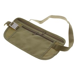 Boolavard ® TM Women's Wallets Travel Security Money Ticket Pass Holder Waist Packs Belt Handbag Bag, skin-coloured