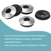 sourcing map Bonded Sealing Washers 12x4.2x2.8mm Stainless Steel EPDM Rubber